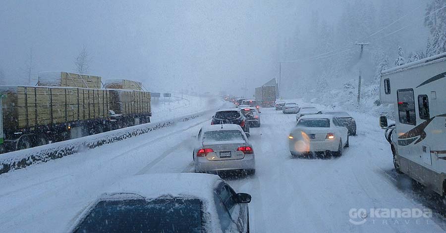 Coquihalla Highway Winter Accident Great Bear Shed Closure BC Canada